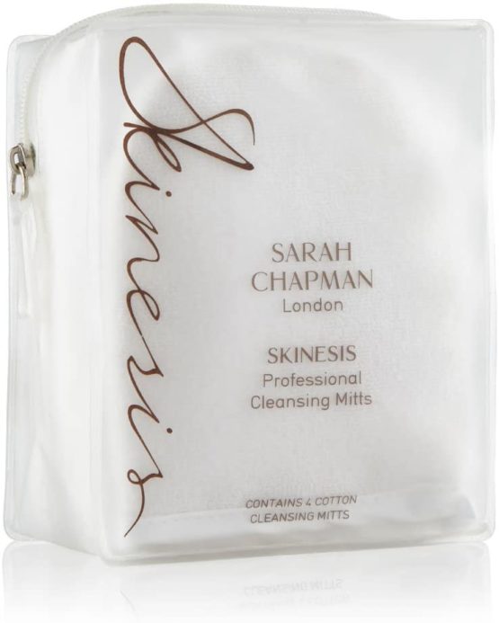 Sarah Chapman Skinesis Professional Cleansing Mitts, Dual Sided Mitts, Pack of 4