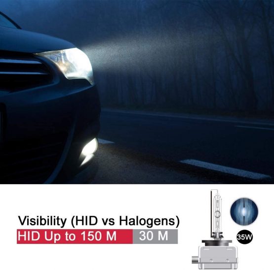 D3S Xenon HID Headlights Bulb - 6000K 35W Replacement Lights -2 Yrs Warranty- Pack of 2 - Image 2