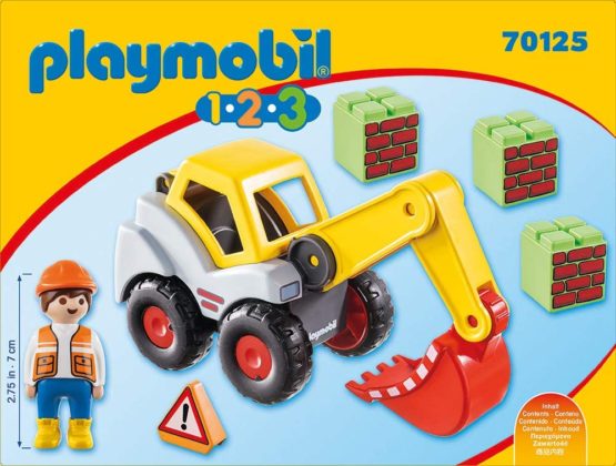 Playmobil 70125 1.2.3 Shovel Excavator for Children 18 Months+ - Image 3