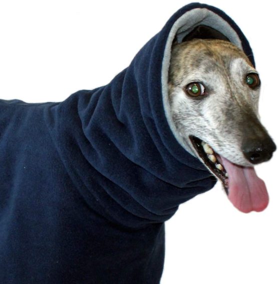 Cosipet Greyhound Polo Coat, 26"/66 cm, Blue - Image 4
