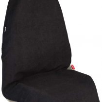 Leader Accessories Waterproof Black Sweat Towel Car Seat Cover Front Bucket Seat Protector Machine Washable Non-Slip Fits for Athletes Running Swimming Boxing Biking Yoga Workout BLACK color