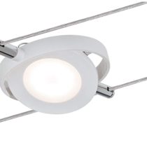 Paulmann 94088 LED 1x4W RoundMac System 12V DC spot Cable luminaire incl. Fixed lamp, Silver, Integriert, 4 W, Matt White
