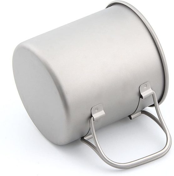 Keith 300ml/900ml Titanium Cup Outdoor Tableware Camping Travelling Foldable Handle Cup - Image 4