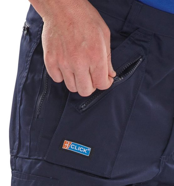 CLICK ACTION WORK TROUSERS NAVY BLUE 34 - Image 2