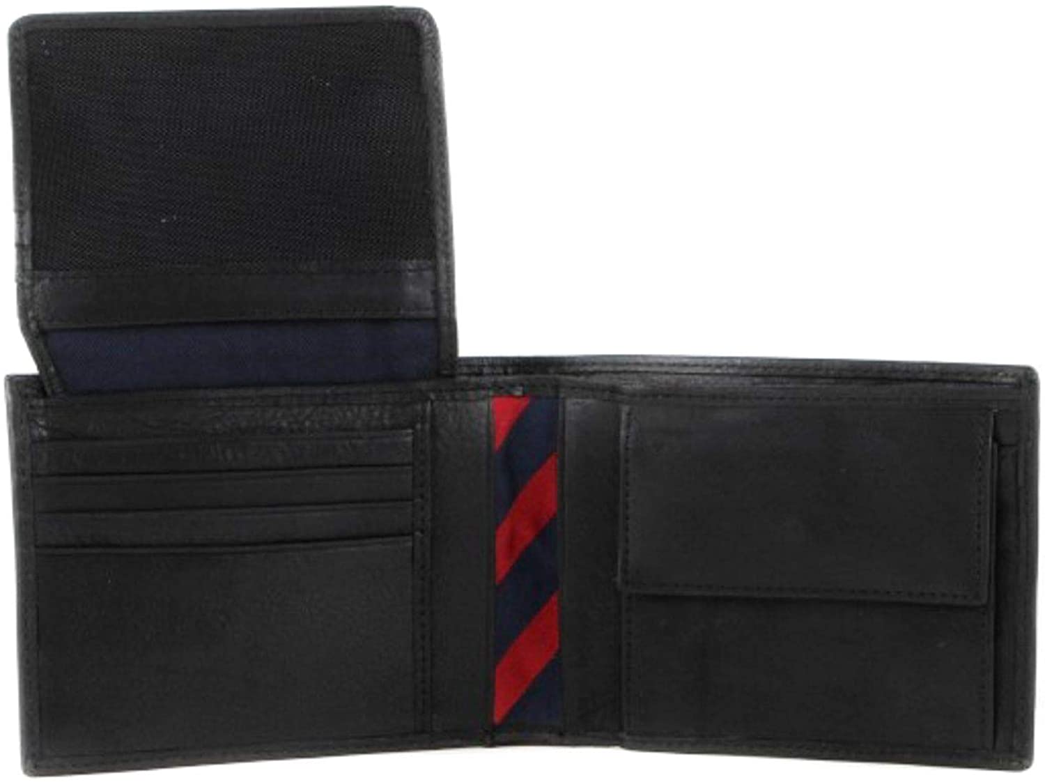 Tommy Hilfiger Men’s Johnson Wallet with Coin Pocket, Black (Black), One Size - Image 3