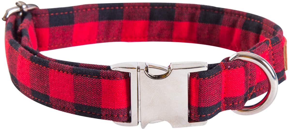 Lionet Paws Cotton Dog Collar with Bowtie, Durable Adjustable and Comfortable Collar for Medium Dogs Neck 34-55cm - Image 4