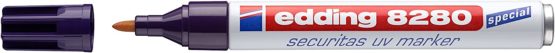 edding 8280 Securitas Uv Marker - Colourless - 1 Pen - Round Nib 1.5-3 mm - Black Light Marker - for Hidden Markings on Almost Any Material - Security Marker, Invisible Ink Pen, Magic Pen, Geocaching - Image 2