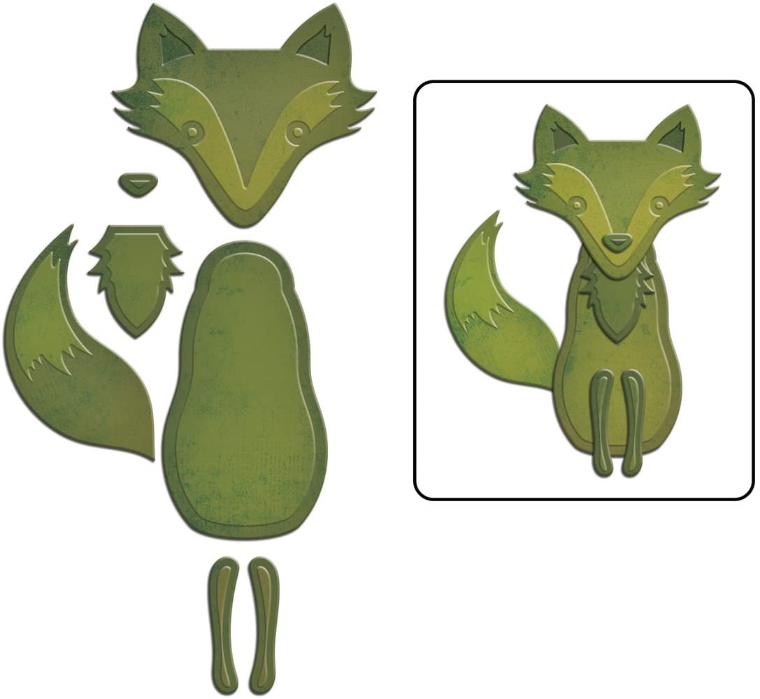Spellbinders Spellbinders Shapeabilities Die D-Lites-Forest Fox, Multicolor, 0.25 x 8.89 x 17.14 cm - Image 2