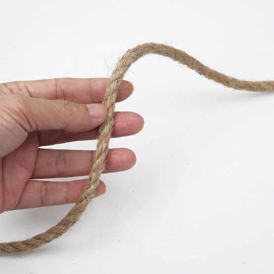 tenn well 8mm Jute Rope, 50 Feet Thick and Strong Natural Jute Twine String for DIY Cat Scratcher, Gardening Bundling and Craft Decorating (Brown) - Image 4