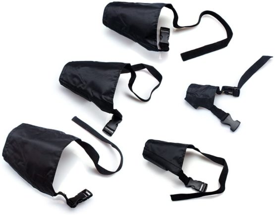 ewinever™ Dog Muzzles 5 Packs Set of Different Sizes For Small Medium And Large Dogs Breathable Dog Muzzles With Adjustable Strap For Preventing Biting Barking And Chewing