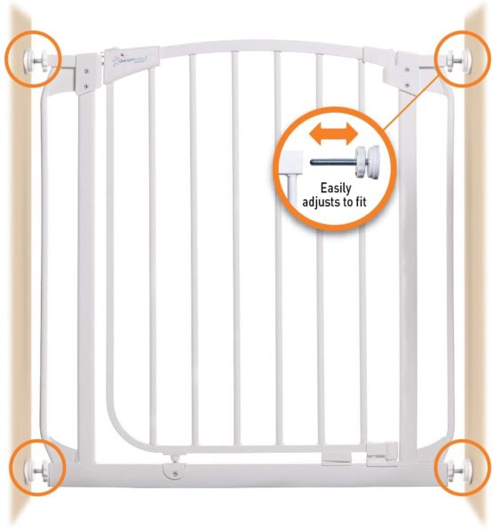 Dreambaby Baby Safety Gate Tension Bolt Replacement Kit - for Pressure Mounted Gates - White - 4 Pack - Model F956W - Image 2
