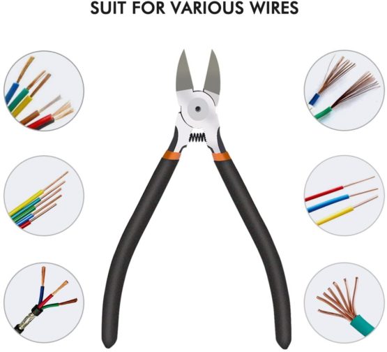 BOENFU Precision Wire Cutter, Wire Flush Cutters Ultra Sharp Side Cutter Clippers with Longer Flush Cutting Edge, Ideal Wire Snips for Crafting - Image 4