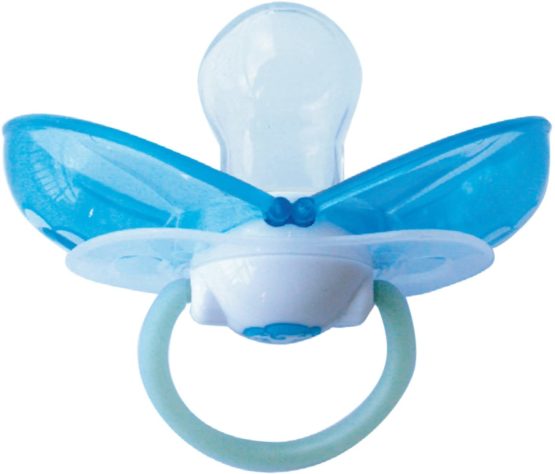 Elemed Silicone Smart Pacifier, 6 Plus Months, Orthodontic Shape, Light Blu Heart