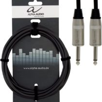 Alpha Audio 190625 3 m 6.3 mm Mono Jack Plug to 6.3 mm Mono Jack Plug Pro Line Speaker Cable