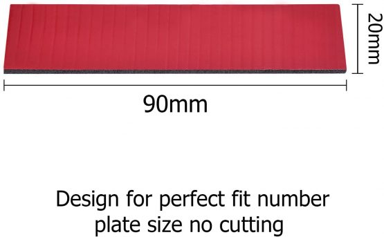 10 Pieces Double Sided Sticky Tape with 16 Set Screws and Caps for Number Plate Car License Plates Fixing Fitting Kit - Image 4