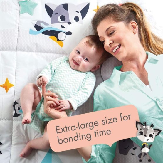 Tiny Love Black and White Super Mat, Large Play Mat Suitable for Newborns, 0m +, 150 x 100 cm, Magical Tales - Image 2