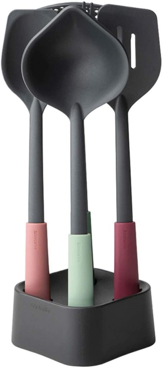 Brabantia 123184 Tasty+ Kitchen Utensils Set Plus Stand, Mixed Colours - Image 3