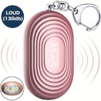 Personal Alarm for Women with LED Flashlight. Rose Gold, Small & Stylish Police Approved Loud (130db) Panic & Rape Alarm with Keychain for Girls, Kids, Students and the Elderly.