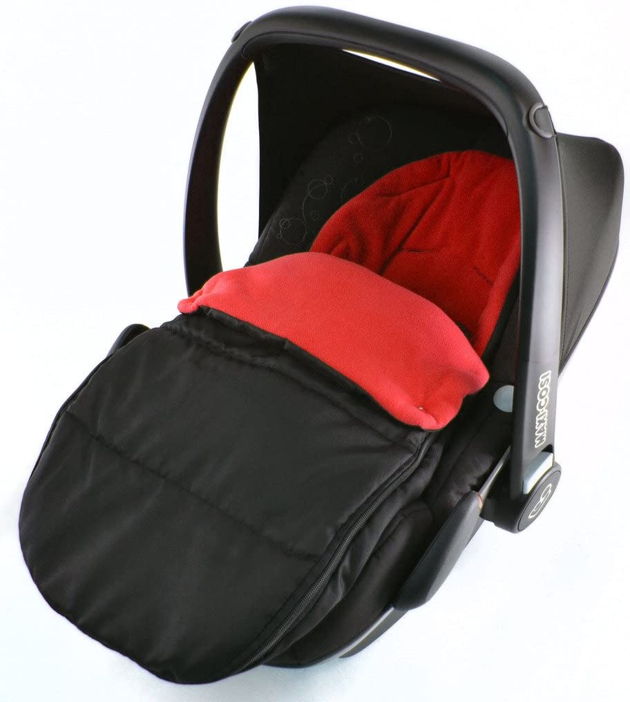Car Seat Footmuff/Cosy Toes Compatible with Britax Baby Safe New Born Car seat Fire Red