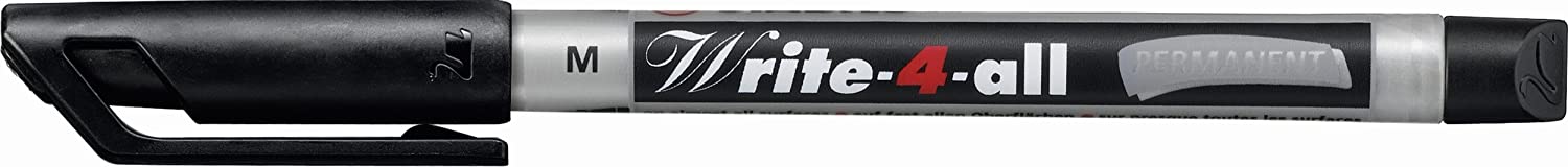 Stabilo Write-4-All Permanent Marker Pen Medium Black, multicoloured - Image 2