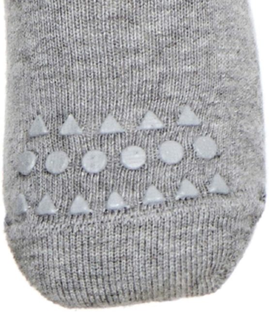 GoBabyGo Original Non-Slip Baby Crawling Tights | Anti-Slip Crawling Support for Active Children | Cottonstretch | 6-12m (74-80cm) | Grey Melange - Image 4