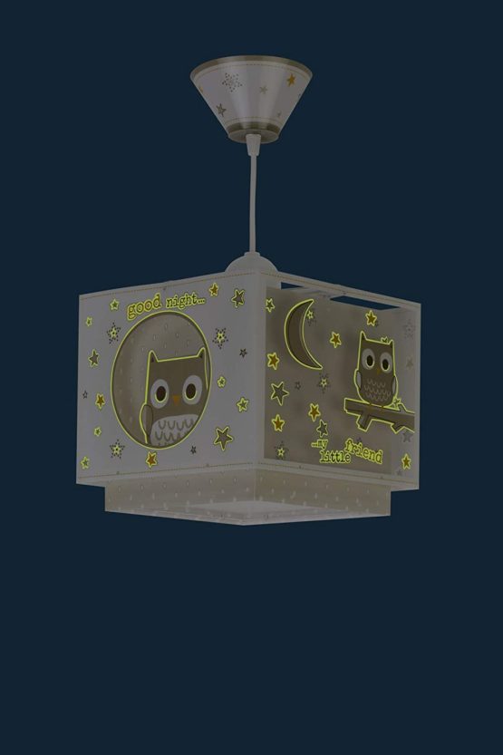 Dalber Children's Ceiling Light Good Night Owl Beige Animals 60 W - Image 4