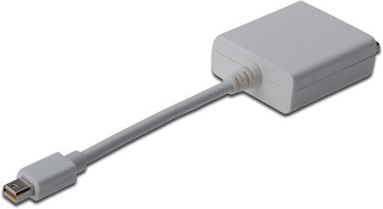 Digitus 0.15m Mini DP Male to DVI-D Female DisplayPort Adapter Cable - White - Image 3