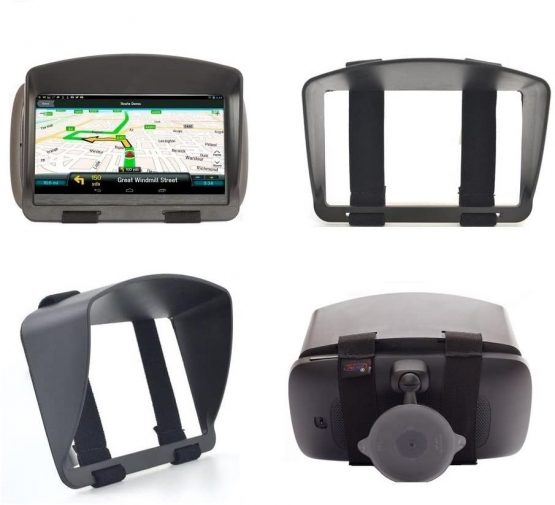 SunShade Anti Reflection Visor For TomTom Go Classic 6'' Go Discover 6'' Premium 6" Basic 6 Inch Essential 6” 6200 620 Start Via 62 Trucker 6000 6250 CAMPER Garmin DriveSmart 66 Zumo XT Tread Sat Nav