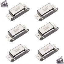 Cabinet Magnetic Catch Jiayi 6 Pack Cupboard Door Magnets Stainless Steel Magnetic Catches Latches Small Wardrobe Magnets for Kitchen Drawer Magnets Door Closers Cabinet Magnet Closure