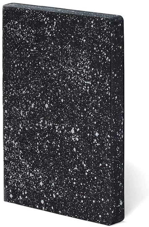 nuuna Graphic L Design Notebook, "Milky Way, Smooth Bonded Leather Coloured Edging - Image 2