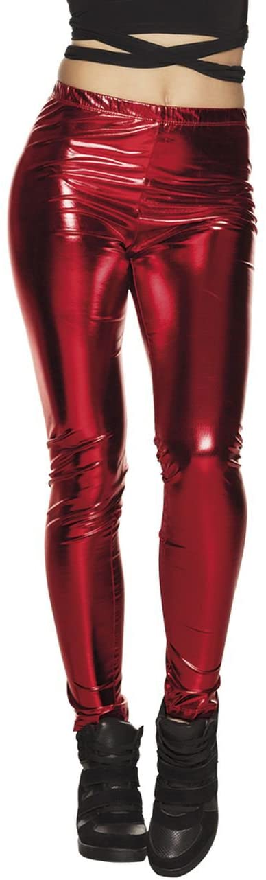 Boland Glance Leggings Pants (Size M Stretch), Metallic Red, 10117885