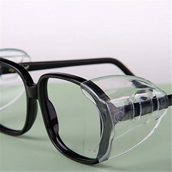 Careor Eyeglass Wing Anti Slip On Clear Side Shields For Safety