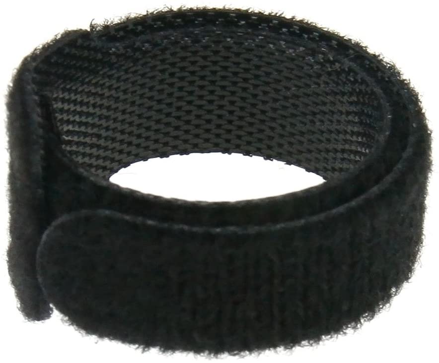 Micro Trader 50 x Black Adjustable Strap Reusable Ties Tidy Wrap Hook & Loop, 12mm x 160mm - Image 4