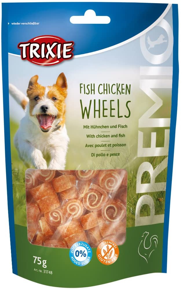 Premio Fish Chicken Wheels, 75 g, other, 75 g (Pack of 1)