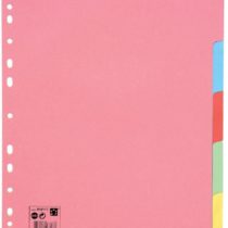 5 Star Subject Dividers Multipunched Manilla Board 5-Part Extra Wide A4 Assorted