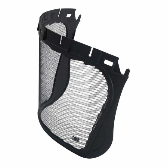 3M Mesh Visor, Etched Stainless Steel, Black, 5J-1
