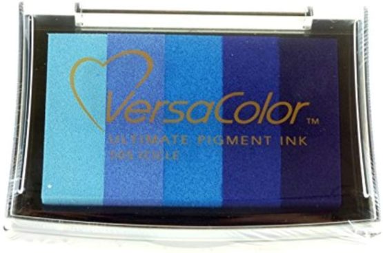 Tsukineko Versacolor Icicle 5-Colour Ink Pad, Blue