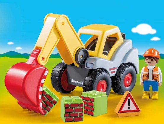 Playmobil 70125 1.2.3 Shovel Excavator for Children 18 Months+ - Image 2