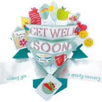 Second Nature Pop Ups Get Well Soon Pop Up Greeting Card - POP156 POP156A