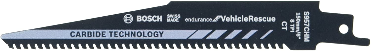 Bosch Professional Reciprocating Saw Blade S 957 CHM Endurance for VehicleRescue (for metal 150 x 20 x 1.35 mm