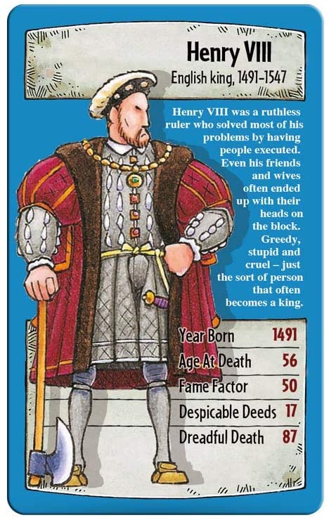 Top Trumps Horrible Histories Card Game, 85 x 140 x 20 cm - Image 4