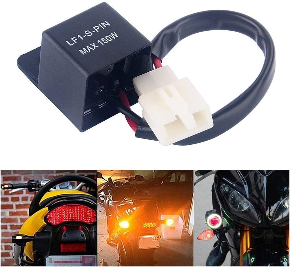 Yosoo 2 Pin 12V Auto Motorcycle Led Turn Indicator Light Flasher Relay Turn Rate Control Blink Relais - Image 3