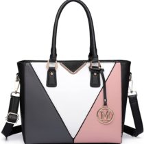 Miss Lulu Leather Look V-Shape Shoulder Handbag