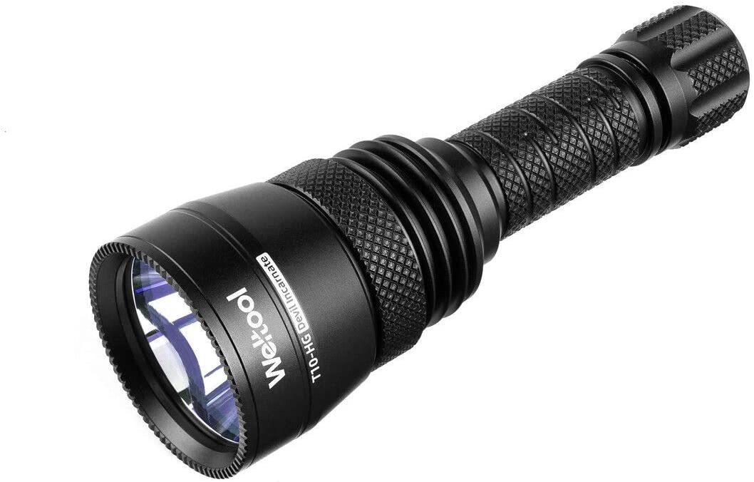 Weltool T10-HG Green Light Long Throw Torch,LED Torch of High Luminous Intensity for Forest Exploration Wild,Night Action