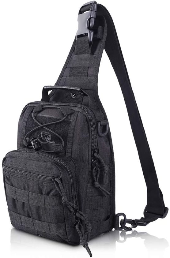 AIRSSON Tactical Sling Backpack Molle Chest Pack Molle Shoulder ...