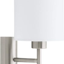 Eglo 94924 E27 Satin Nickel Fabric Wall Light PASTERI