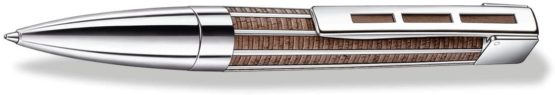 J.S. Staedtler Princeps Ballpoint Pen, European Black Walnut Wood, M, Black, 9PT320M-9 - Image 2