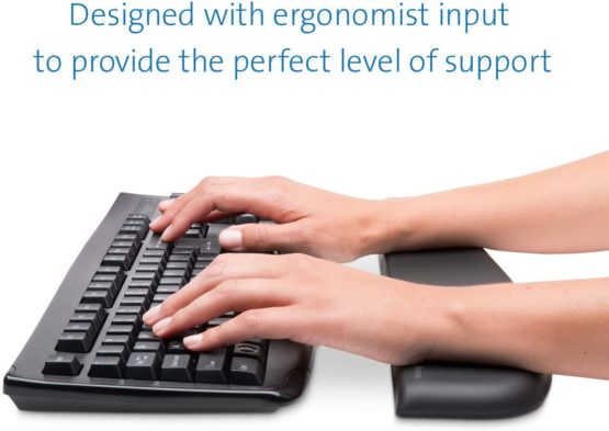 Kensington ErgoSoft Wrist Rest for Standard Keyboard ,Black - Image 2