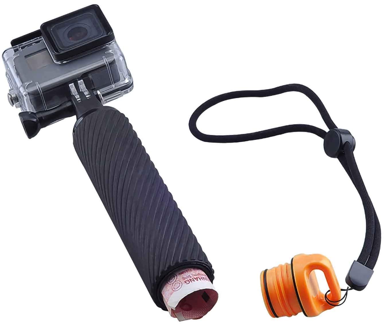 Topmener Waterproof Floating Hand Grip Camera Float Pole floaty Mount
