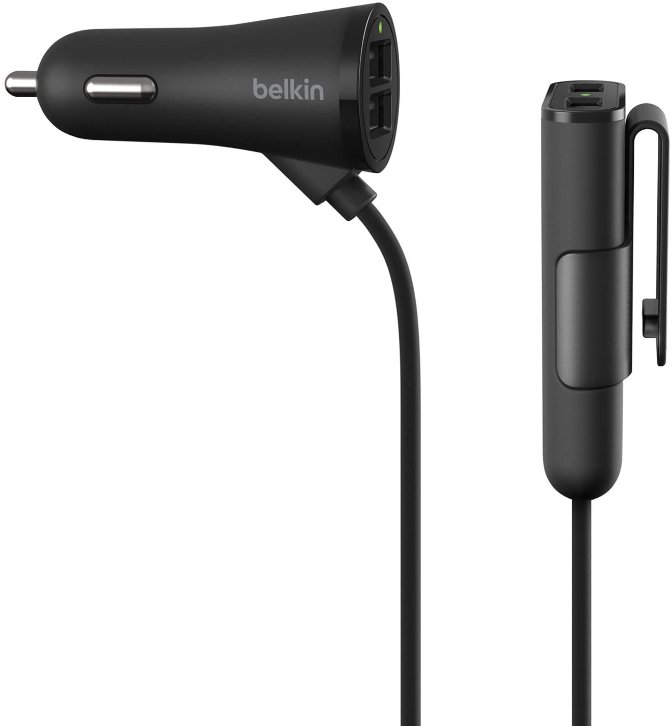 Belkin F8M935BT06 Road Rockstar Fast Charging Family Car Charger with 4 Multi USB Ports, 6 ft/1.8 m Cable for All Smartphones, iPhone, Android, Tablet and Nintendo Switch, Black - Image 2